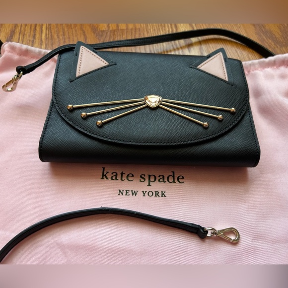 Kate Spade Jazz Things up Cat Winni crossbody or shoulder bag/wallet/clutch - Picture 6 of 17